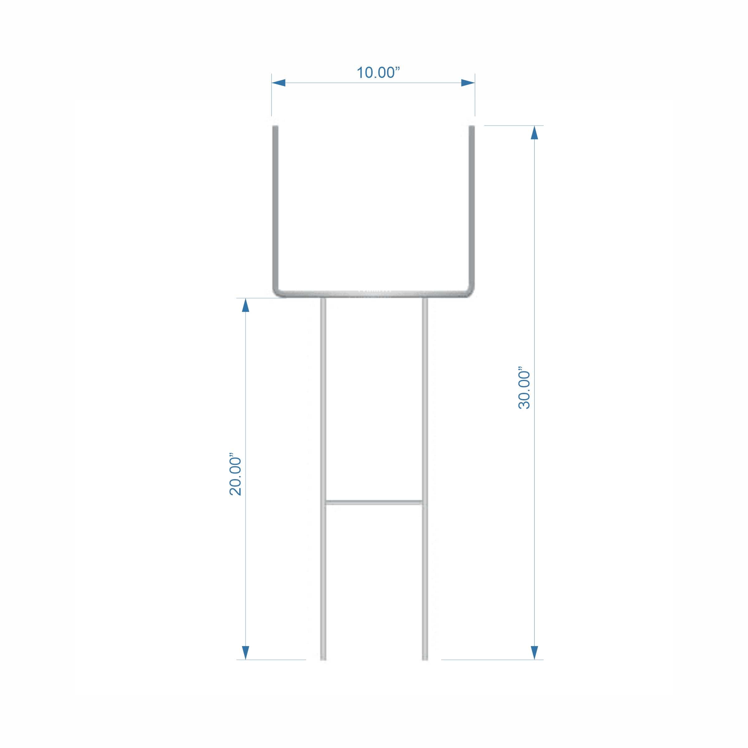 Wire Stakes for Corrugated Panels