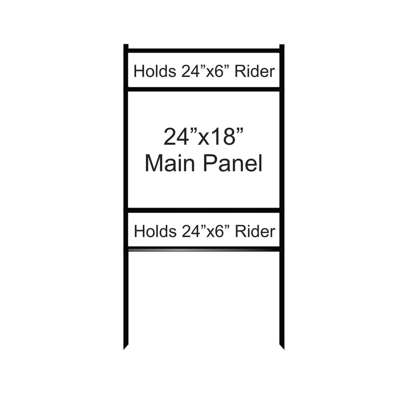 24"x18" Combo Bolt-in/Slide-in Double Rider Frame