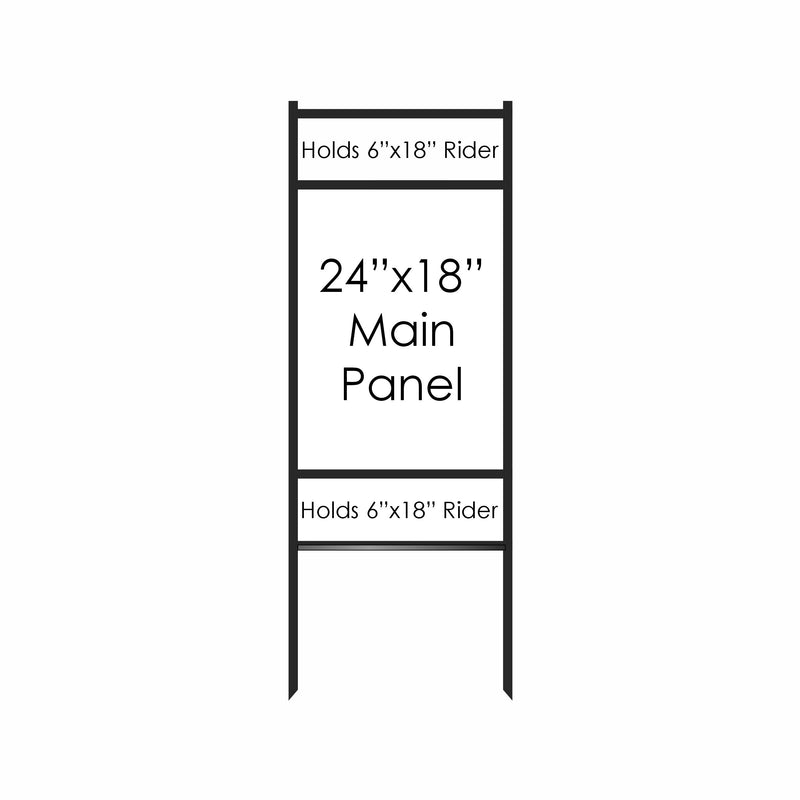 24"x18" Combo Bolt-in/Slide-in Double Rider Frame