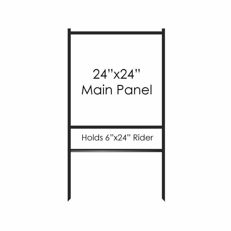 24"×24" Combo Bolt-in/Slide-in Single Rider Frame