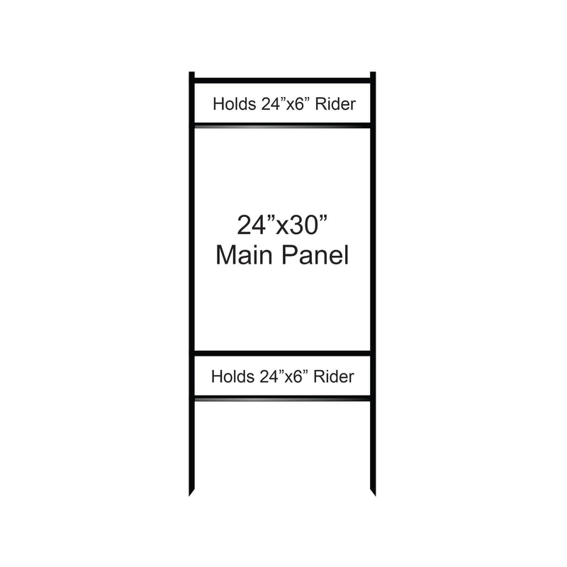 24"x30" Combo Bolt-in/Slide-in Double Rider Frame