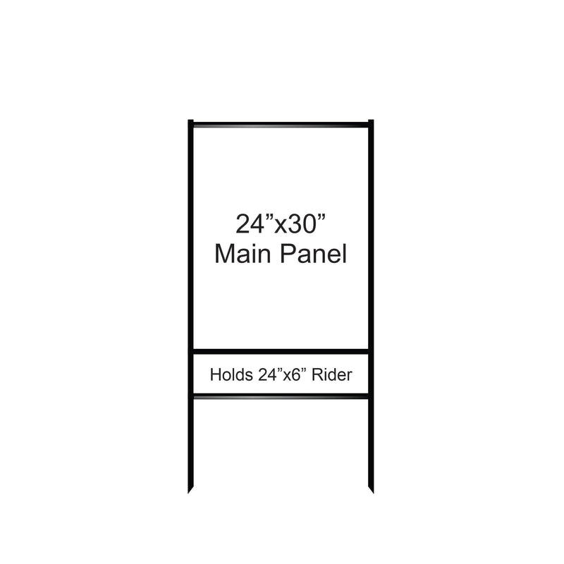 24"× 30" Combo Bolt-in/Slide-in Single Rider Frame