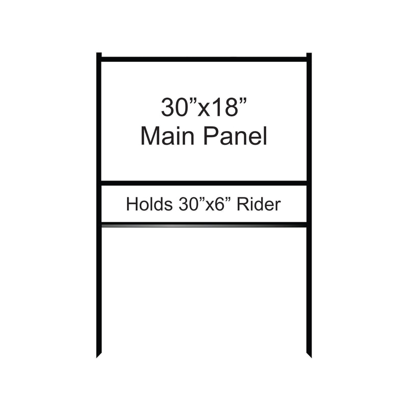 30"× 18" Combo Bolt-in/Slide-in Single Rider Frame