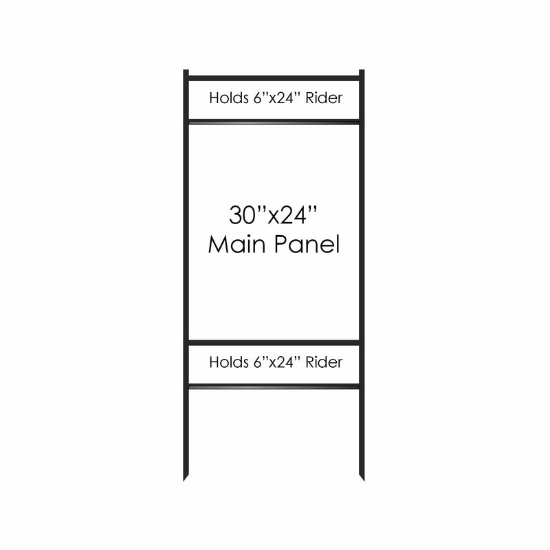 24"x30" Combo Bolt-in/Slide-in Double Rider Frame