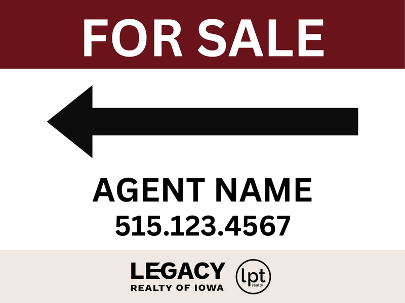 Legacy 24x18 Corrugated Plastic Assembled Yard Sign