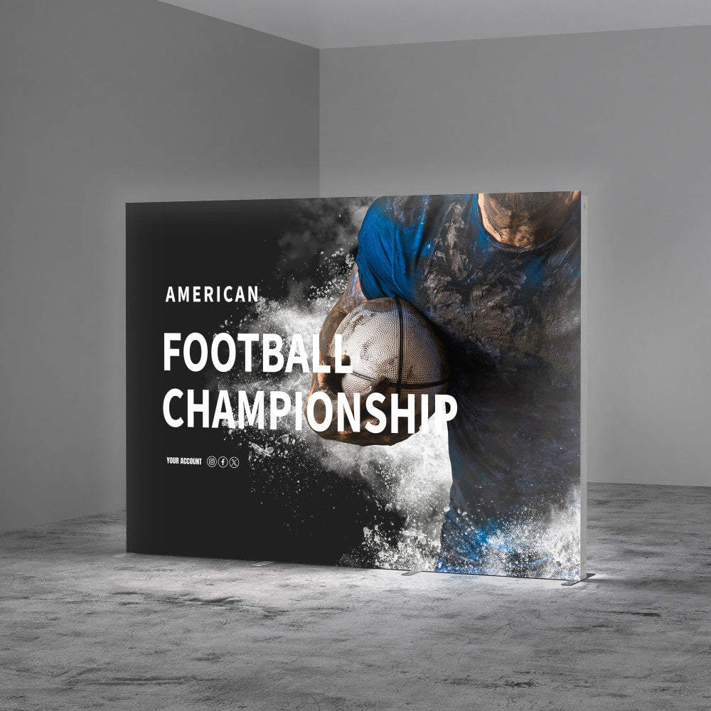 Backlit Fabric Display, 10ft