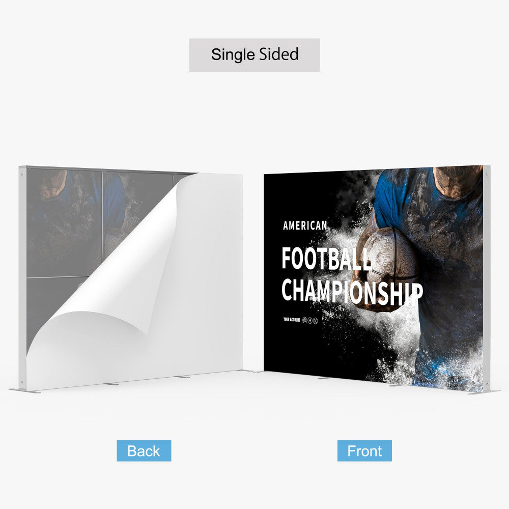 Backlit Fabric Display, 10ft