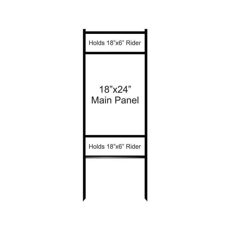 18"x24" Combo Bolt-in/Slide-in Double Rider Frame
