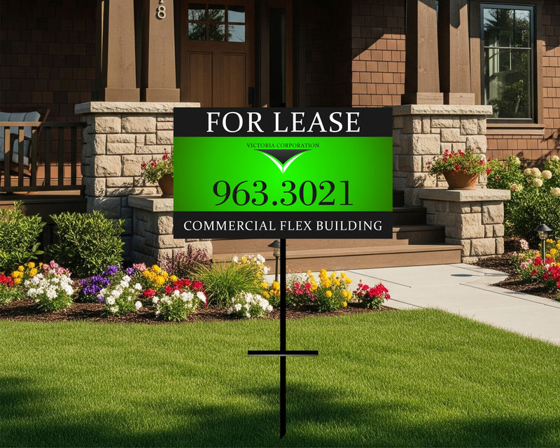 48" Tall T Stake Sign, 18x30