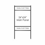 Corrugated Assembled 24x24 Yard Sign