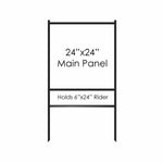Corrugated Assembled 24x24 Yard Sign