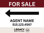 Legacy 24x18 Corrugated Plastic Assembled Yard Sign