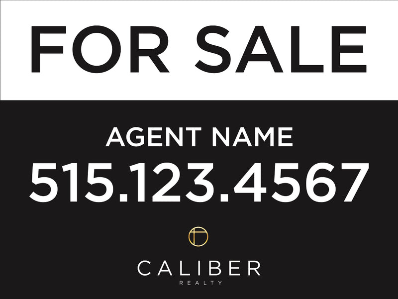 Preview of Custom Caliber Realty 18x24 Corrugated Yard Sign