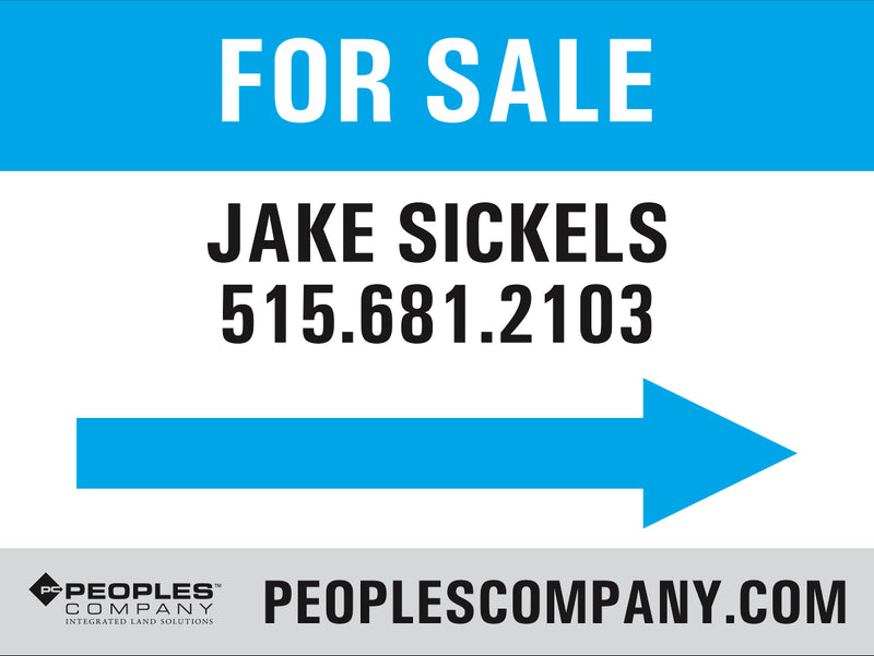 Preview of Custom Peoples Company 18x24 Corrugated Plastic Assembled Yard Signs
